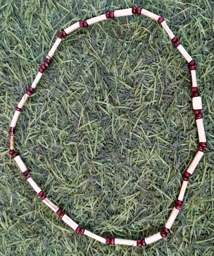 simple tulsi with 2 red sandal beads kanthi