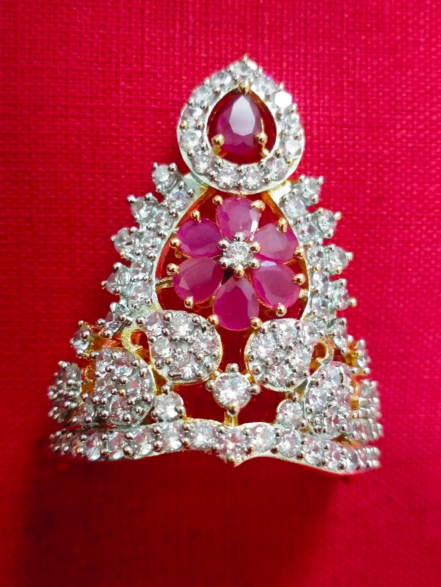 Beautiful flower artificial stone Mukut