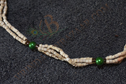 Green bead tulsi kanthi mala