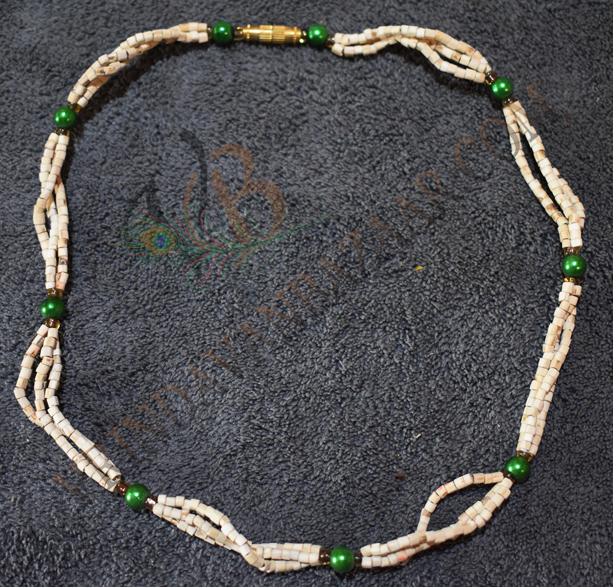 Green bead tulsi kanthi mala