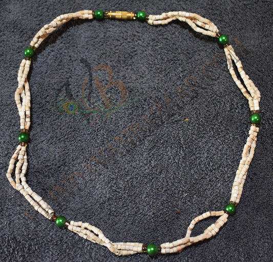 Green bead tulsi kanthi mala