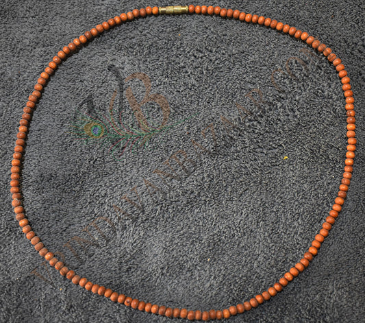 Brown sandalwood kanthi mala