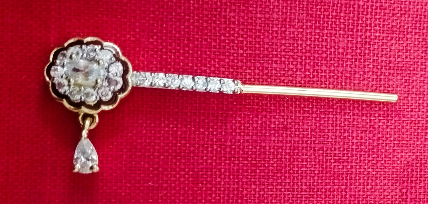 Oval with drop artificial stone flute