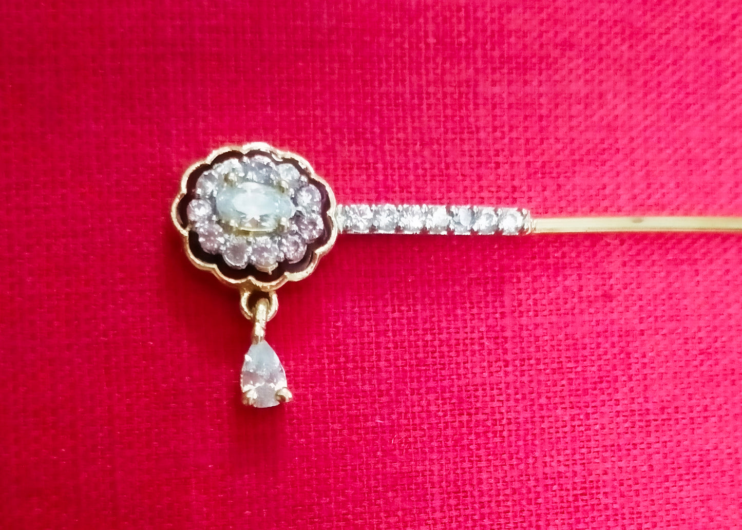 Oval with drop artificial stone flute