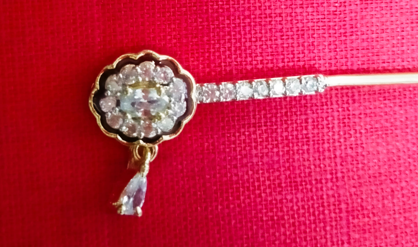Oval with drop artificial stone flute