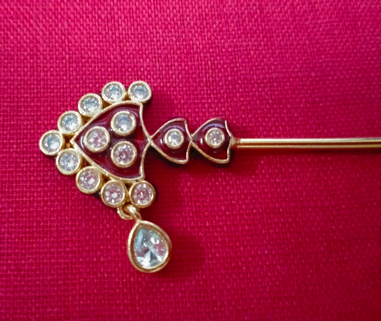 Arror head design kundan work flute