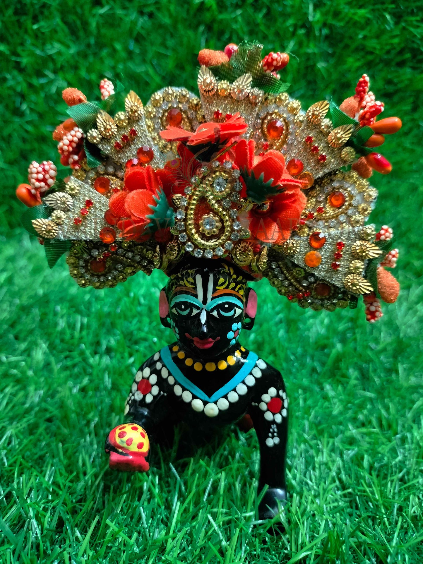 Decorative Turban for Laddu Gopal – Krishna Pagdi