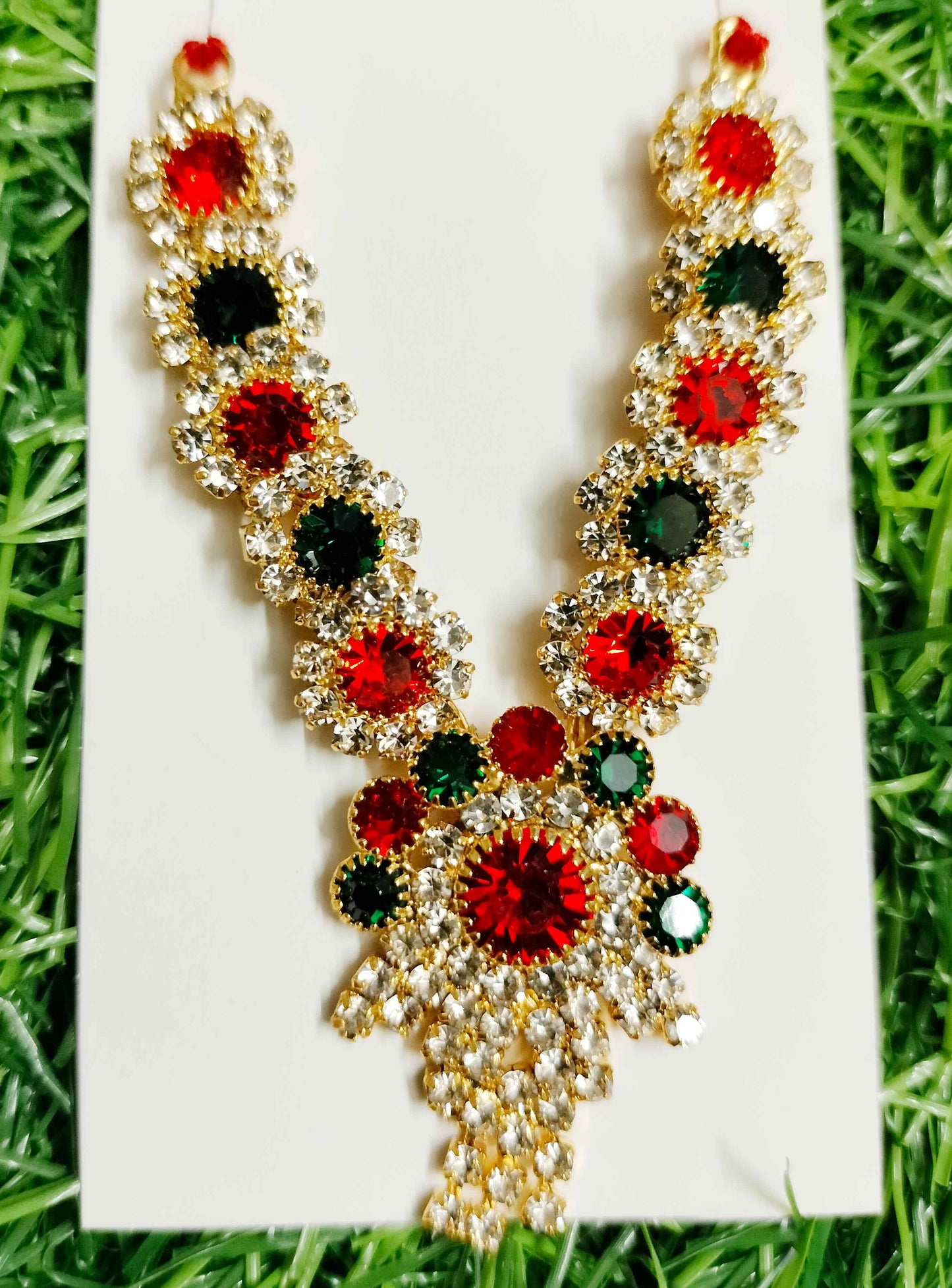 Elegant Round Design Stone Mala – Deity Jewelry