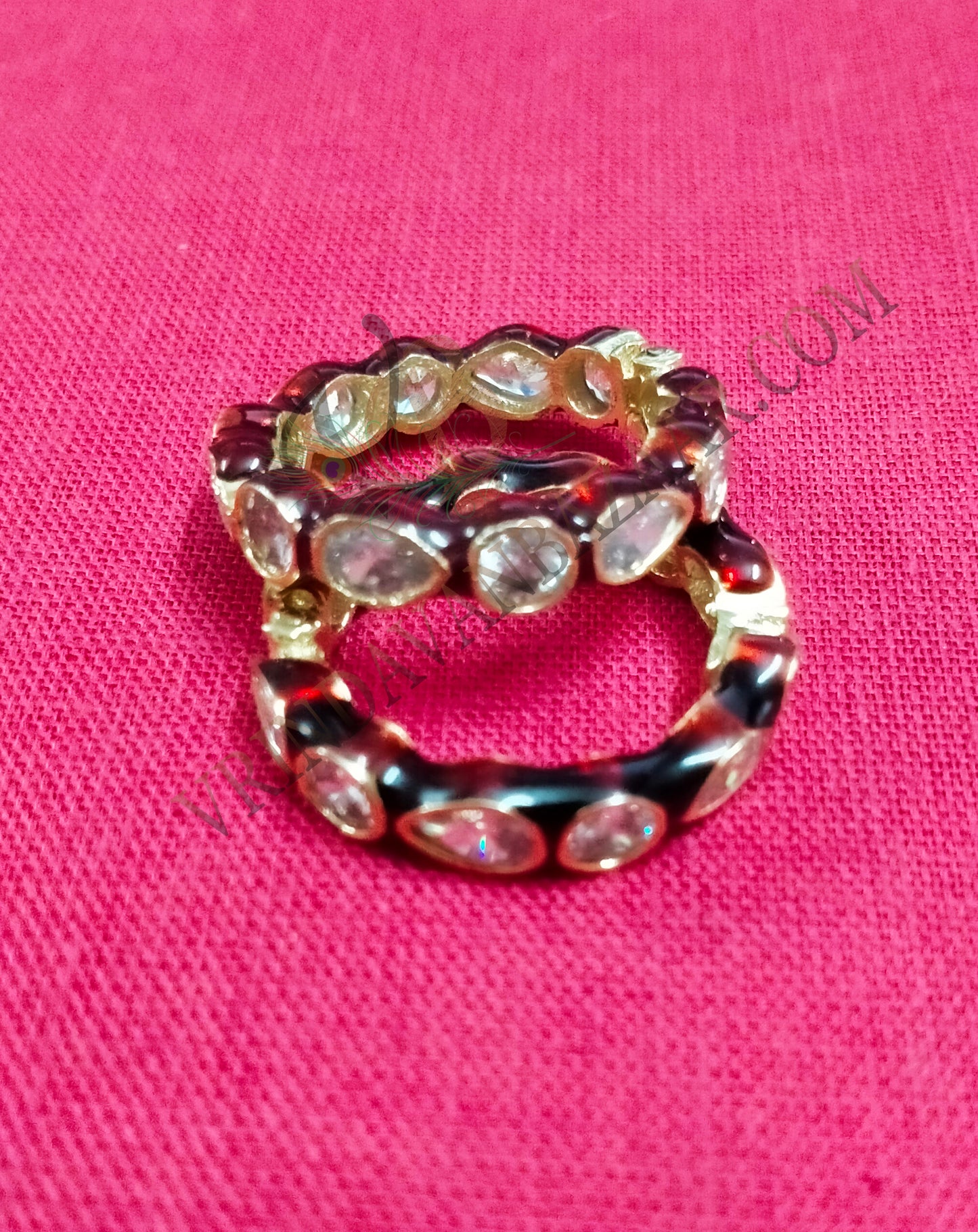 Round shape artificial stone kangan/ bangle