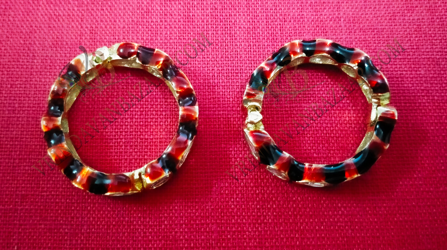 Round shape artificial stone kangan/ bangle