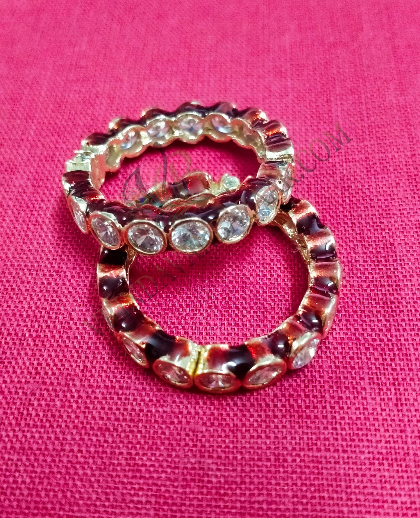 Round shape artificial stone kangan/ bangle