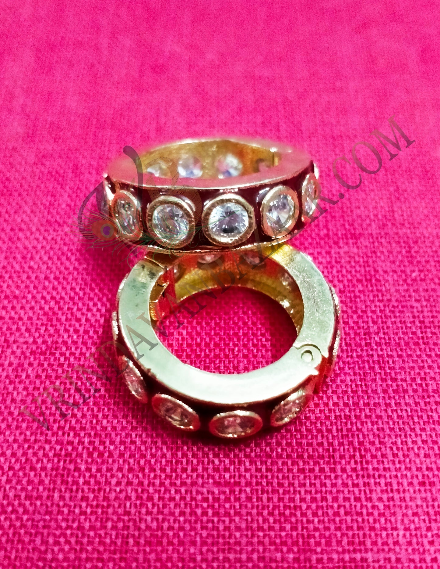 Kundan with artificial stone kangan/ bangle