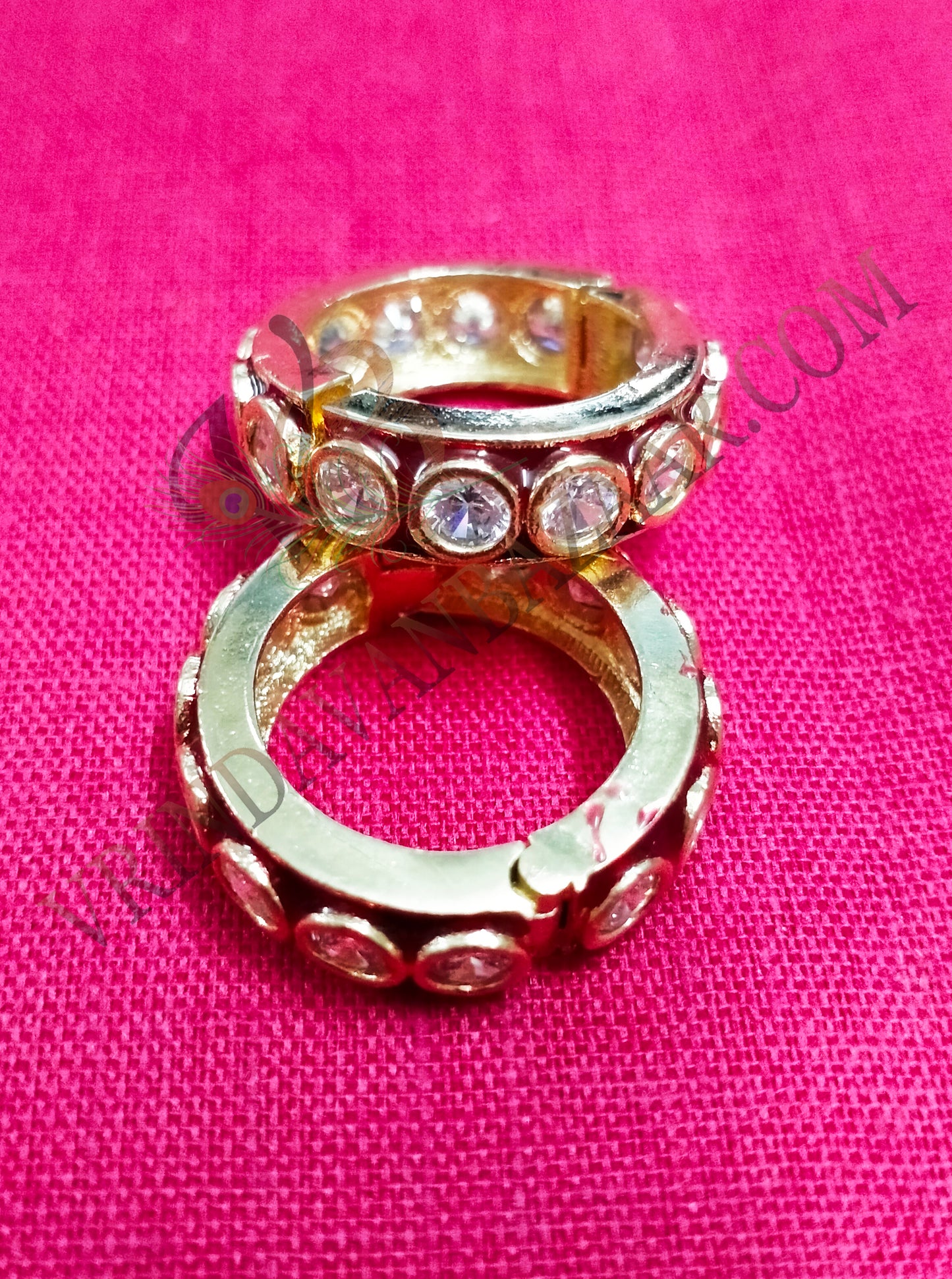 Kundan with artificial stone kangan/ bangle