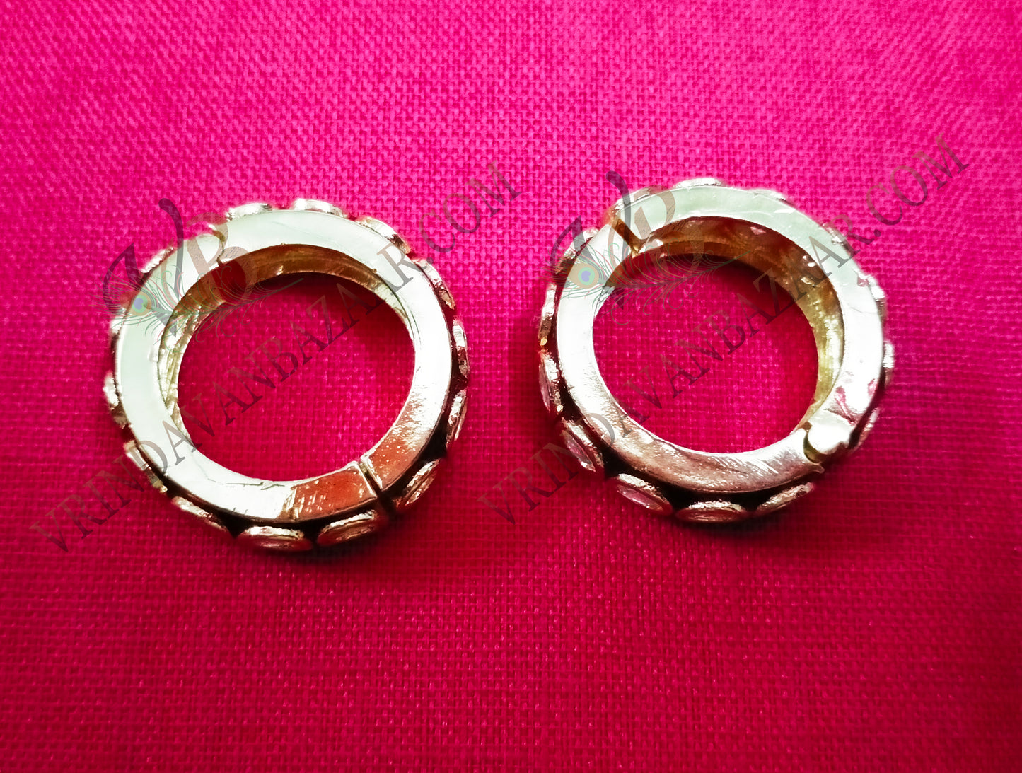 Kundan with artificial stone kangan/ bangle