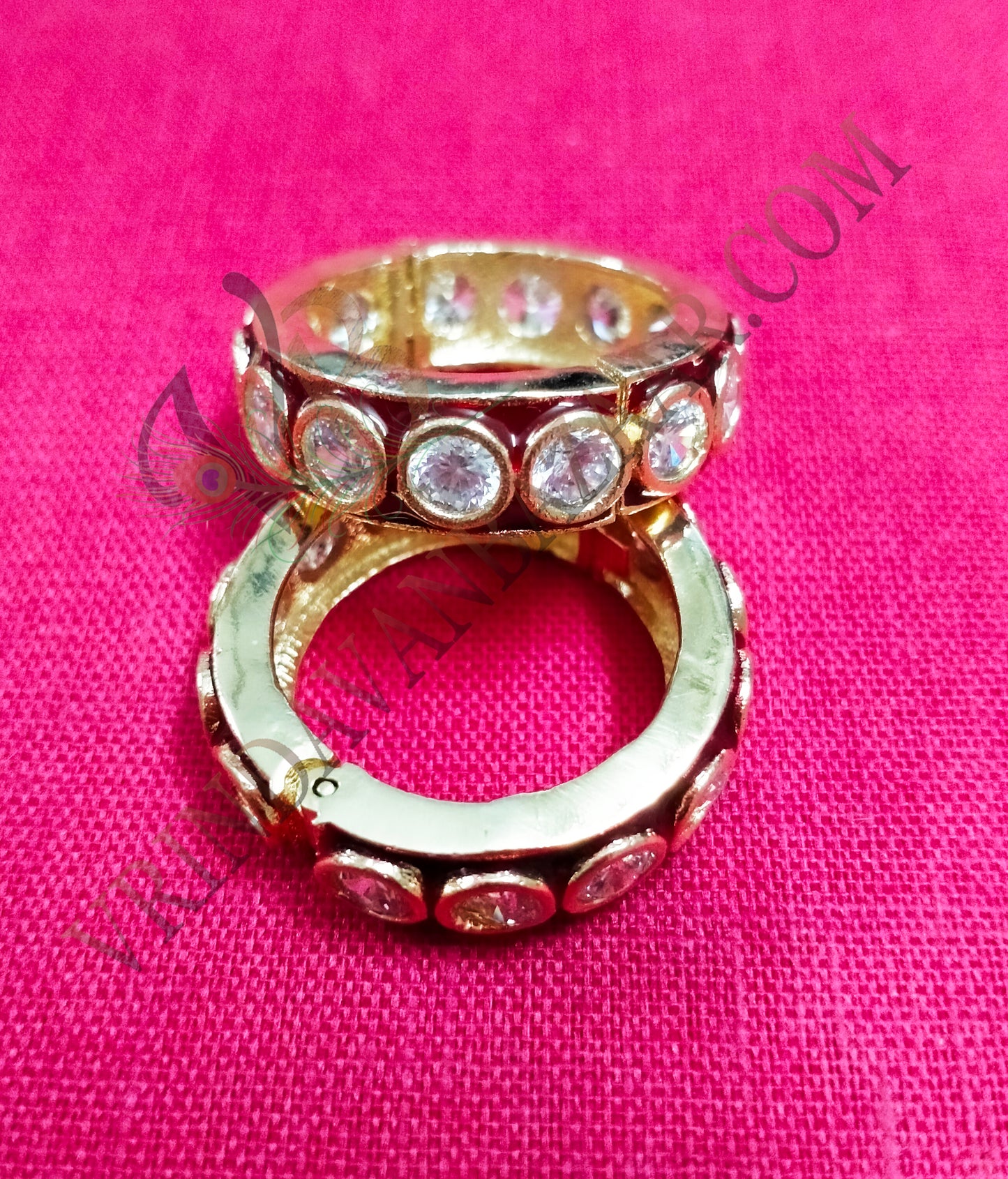 Kundan with artificial stone kangan/ bangle
