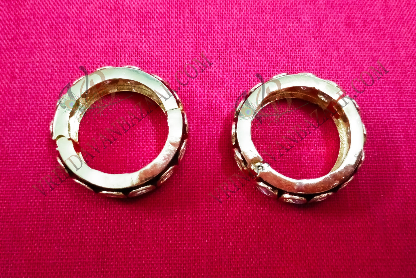 Kundan with artificial stone kangan/ bangle