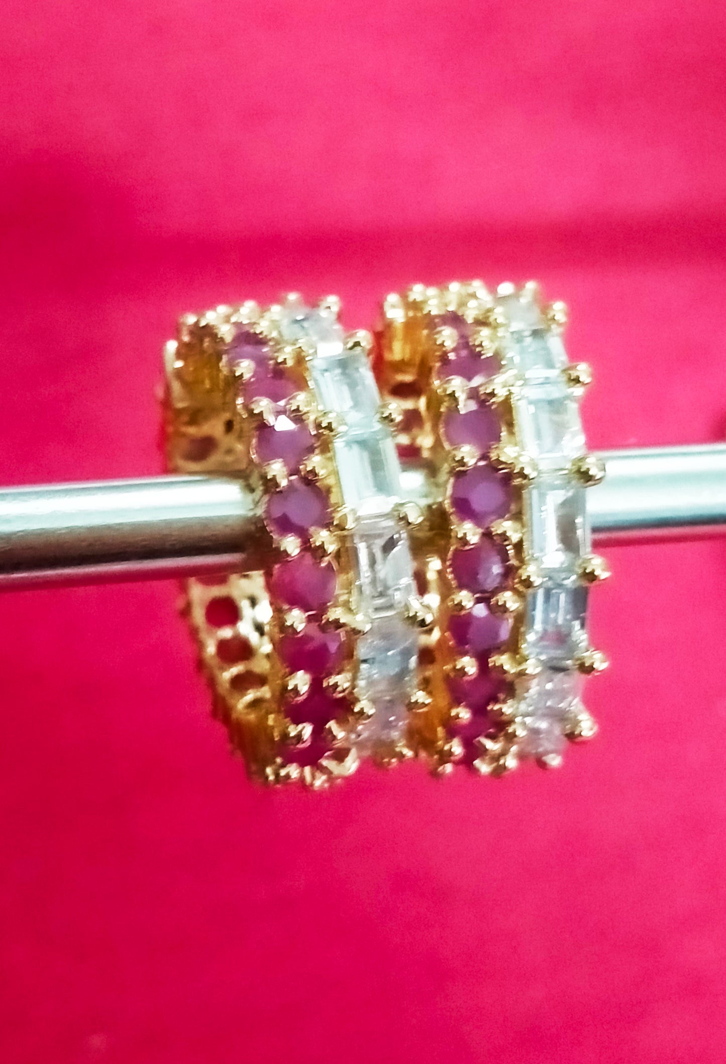 2 line artificial stone kangan/ bangle