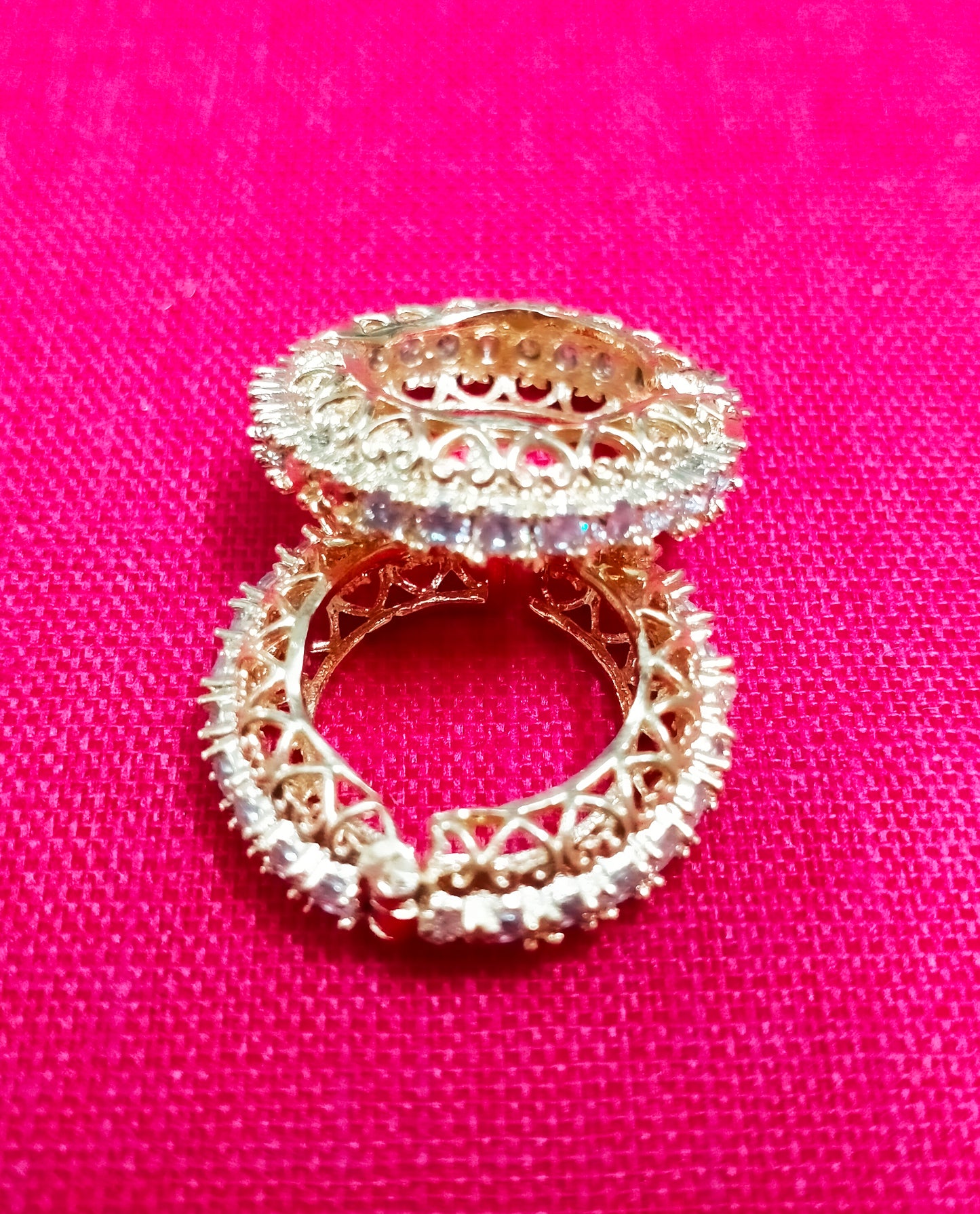 Alternate artificial stone with beautiful metal design kangan/ bangle