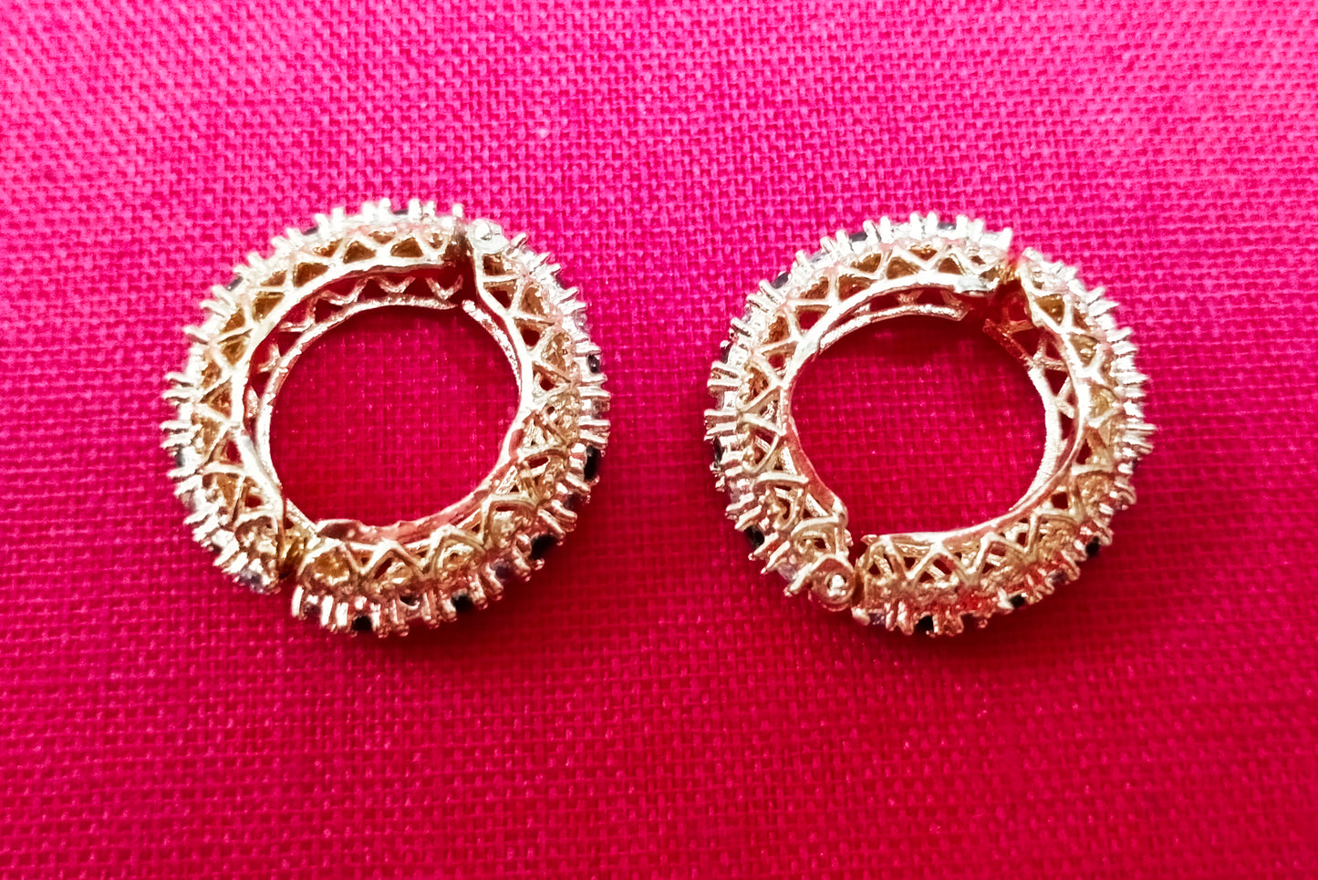 Alternate artificial stone with beautiful metal design kangan/ bangle