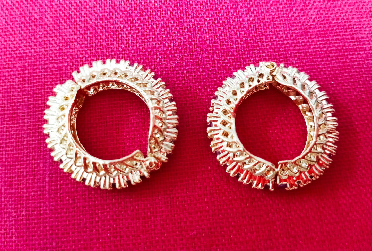 Alternate artificial stone with beautiful metal design kangan/ bangle