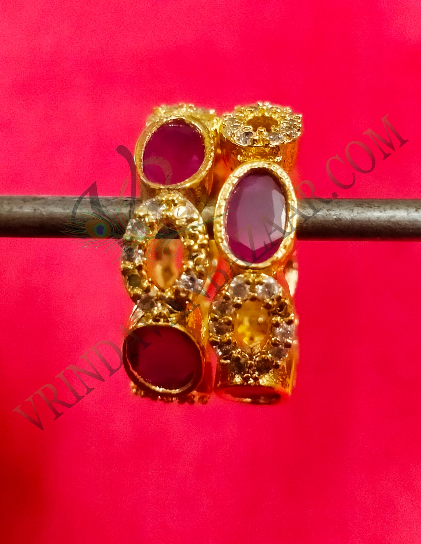 Coloured stone with design artificial stone kangan/ bangle