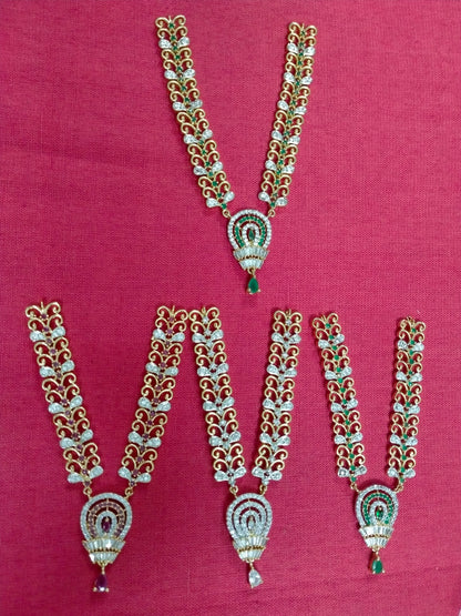 Latest design with drop pendant artificial stone mala/ necklace