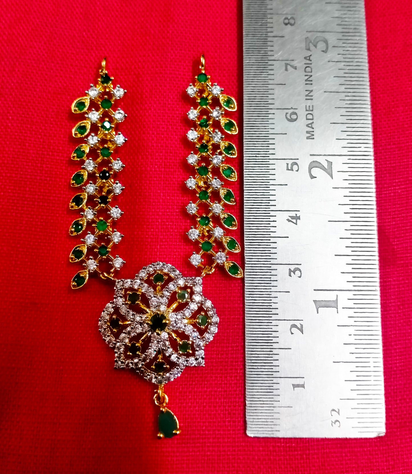 Flower Petal Artificial Stone Mala – Deity Necklace