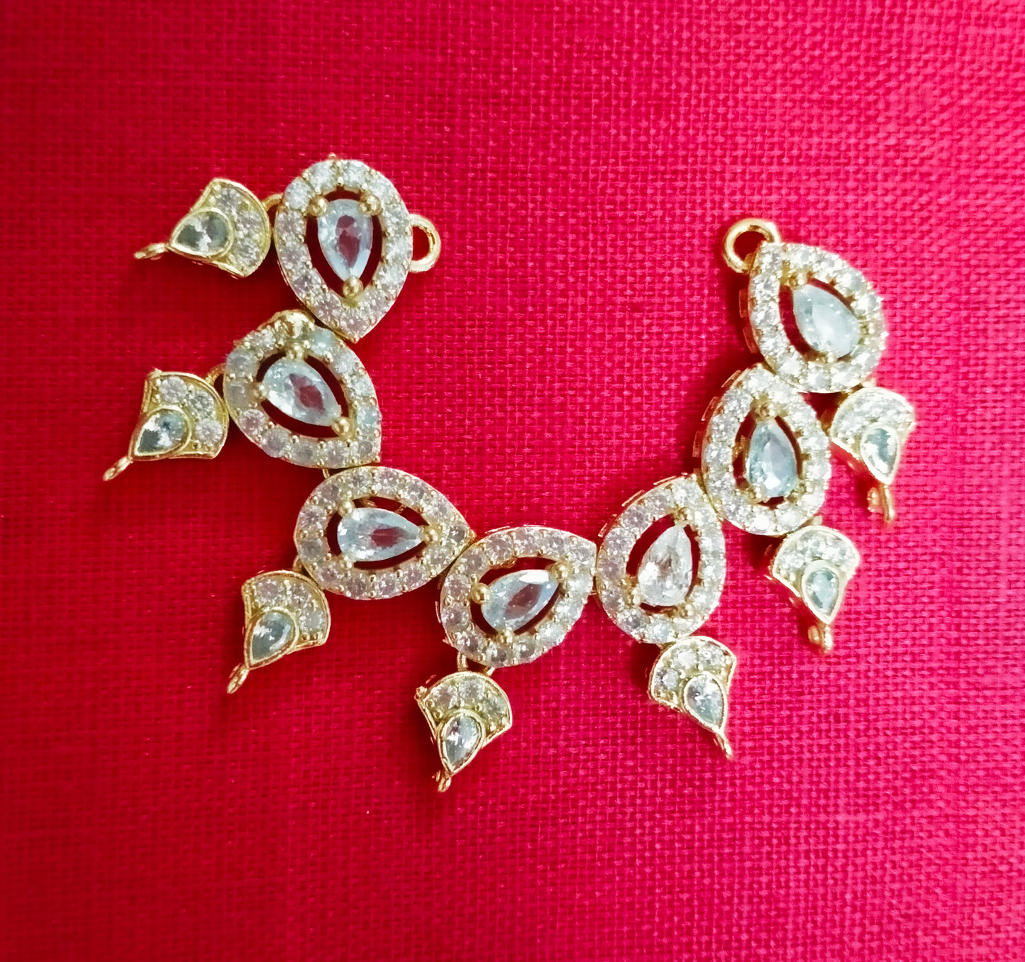 Indian Choker Necklace Artificial Stone – Deity Jewelry