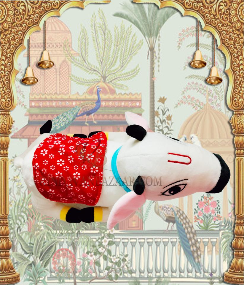 Surabhi Cow Soft Toy – Plush & Devotional Gift