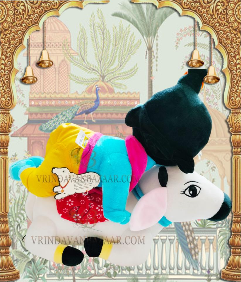 Manohar with Surabhi cow soft toy