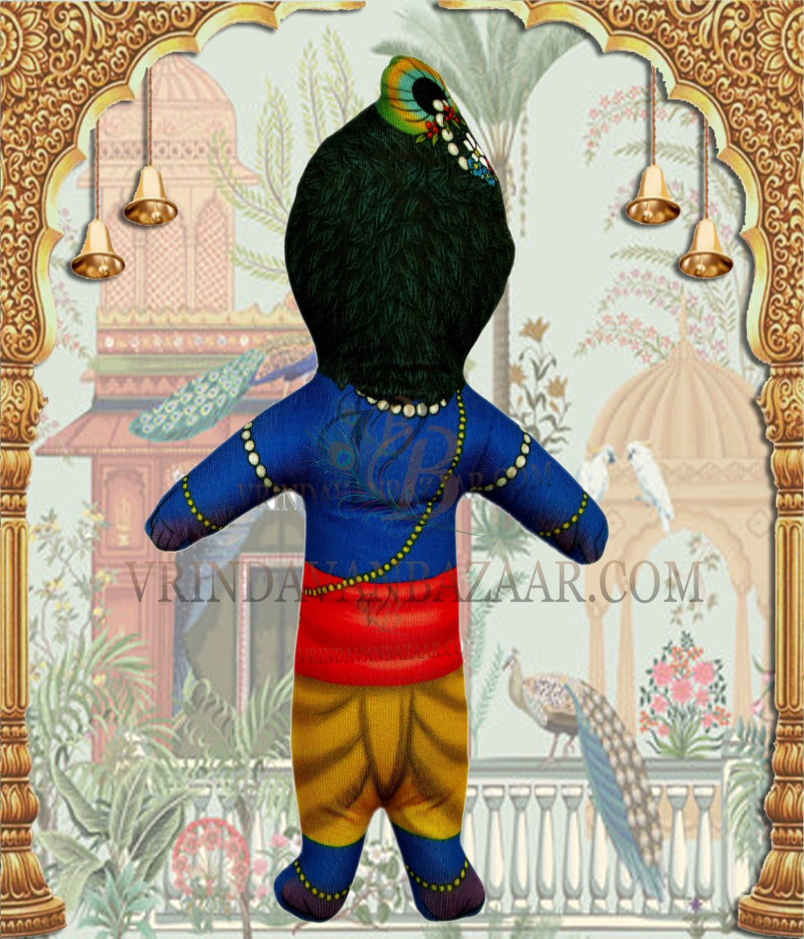 Krsna (Krishna) soft toy; Height 7.5 inch