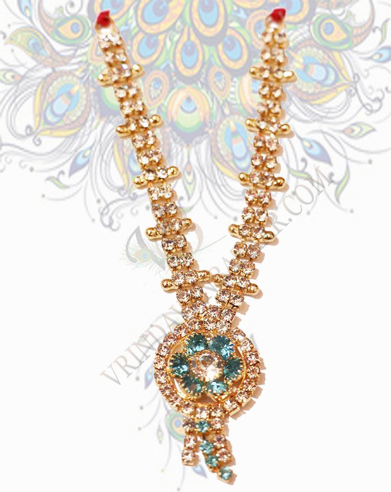 Mala with circular flower pendent