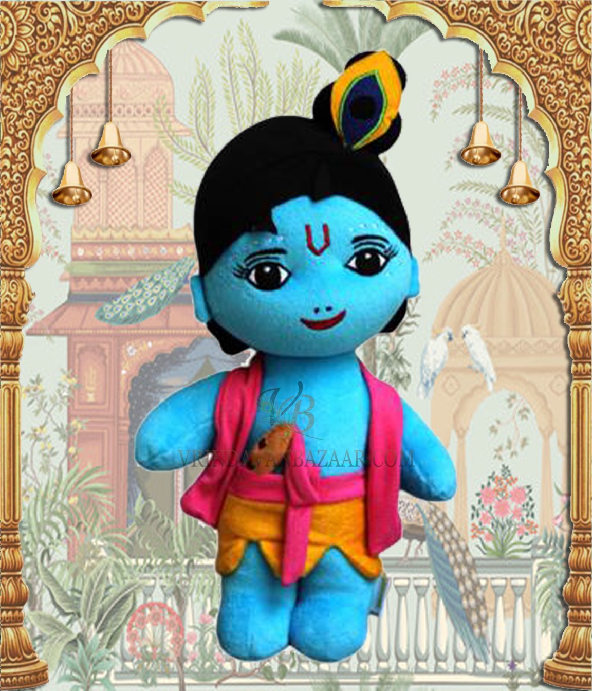 Murlidhar little Krishna soft toy height 13 inch Vrindavan Bazaar