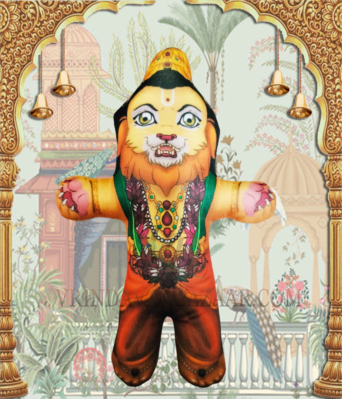 Lord Nrsimhadeva, Prahlad Maharaja and Hiranyakasipu soft toy