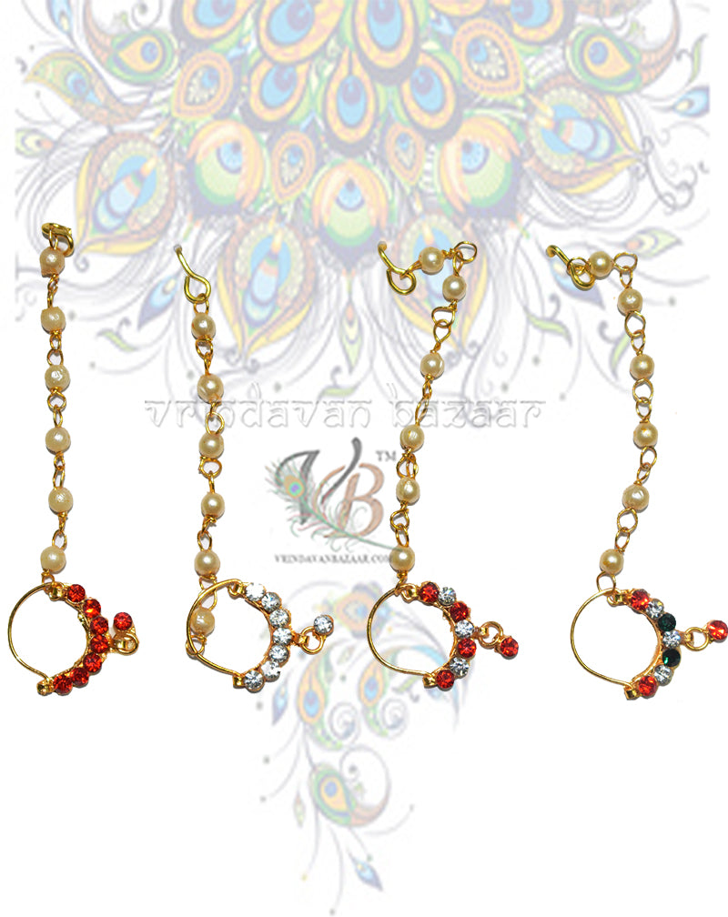 Simple design nath for radha rani