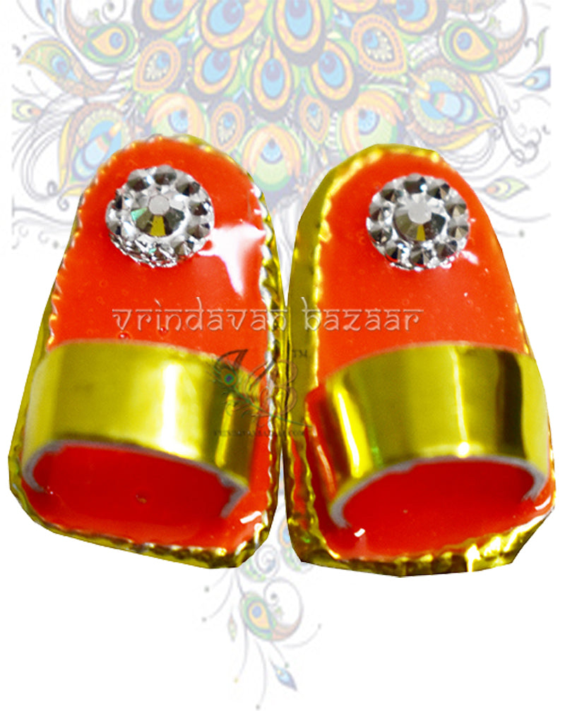 Beach slipper for home deities; Size: 2.5cm