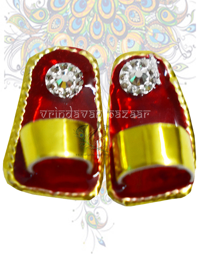 Beach slipper for home deities; Size: 2.5cm