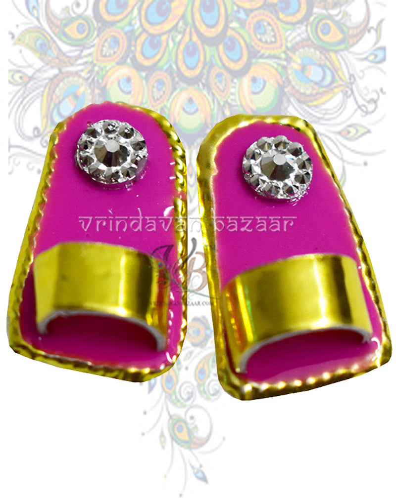 Beach slipper for home deities; Size: 2.5cm