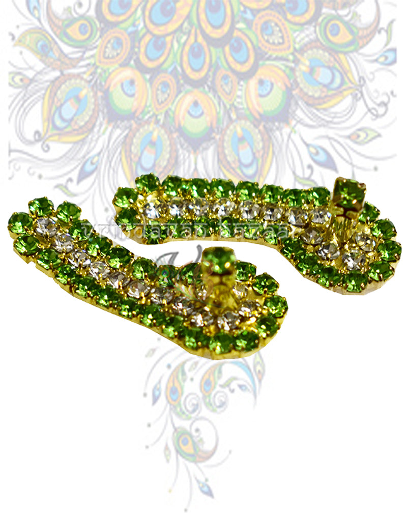 Ornamented Kadau Slippers for Deities 3 cm