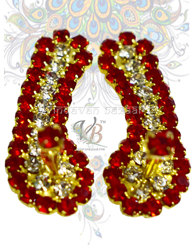 Ornamented Kadau Slippers for Deities 3 cm