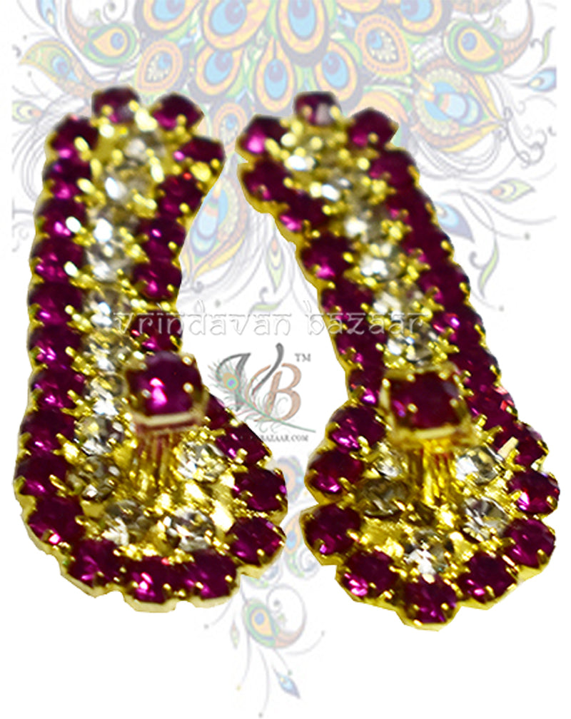 Ornamented Kadau Slippers for Deities 3 cm