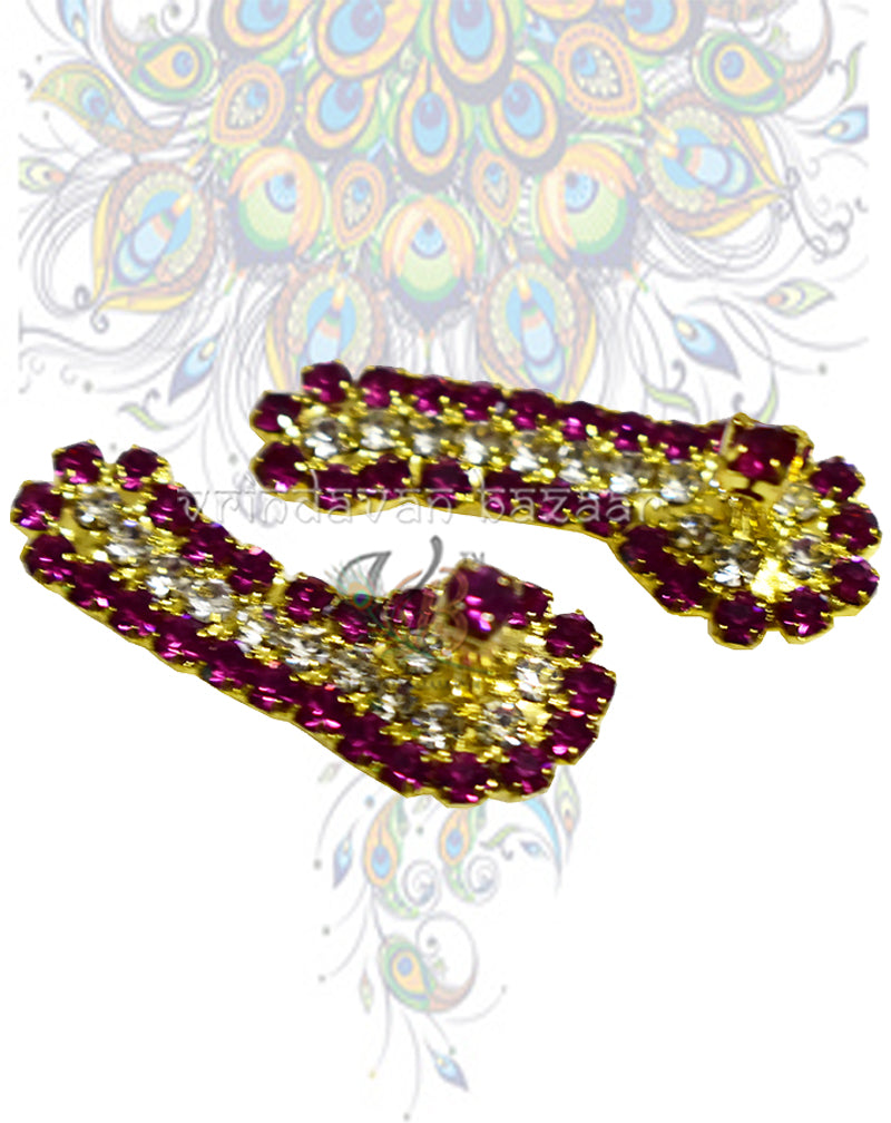 Ornamented Kadau Slippers for Deities 3 cm
