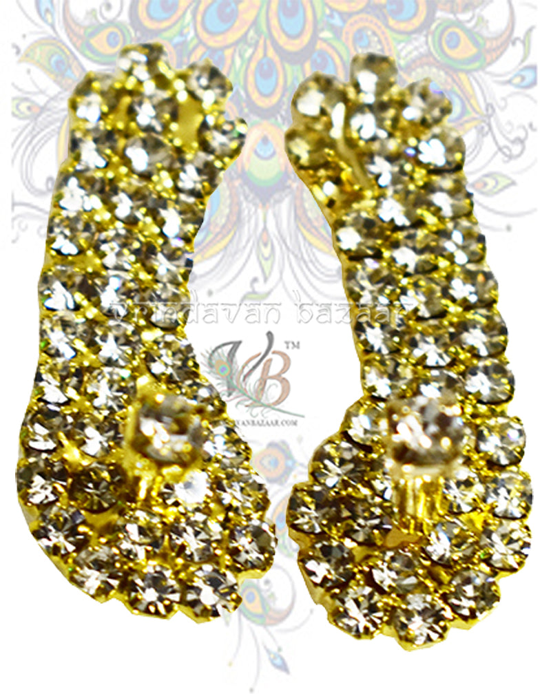 Ornamented Kadau Slippers for Deities 3 cm