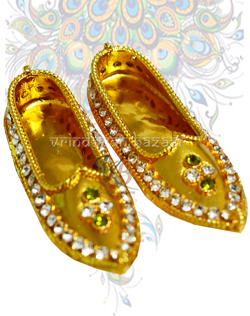 Juti paduka for Laddu Gopal ji/ other home deities; Size: 5 cm