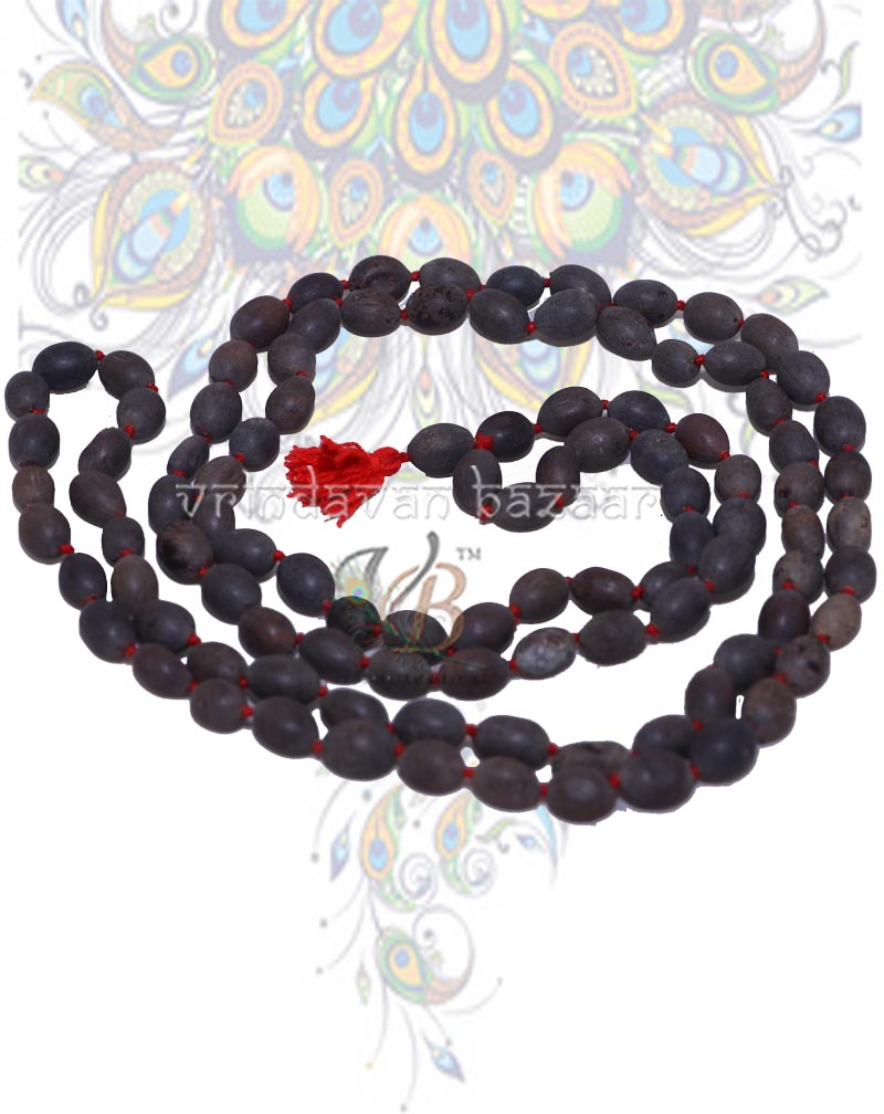 Kamal gatta mala/ Lotus seed mala (8 mm, dark brown)
