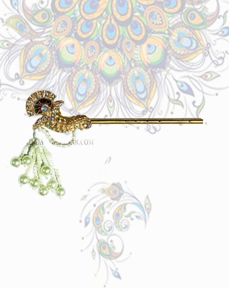 Pearl tangles with decoration; ; Flute length- 15 cm