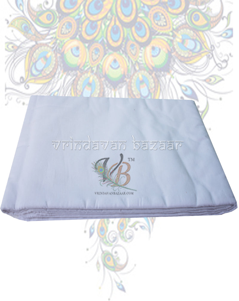 Plain 100% cotton dhoti without border