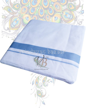 Cotton gents dhoti with broad border