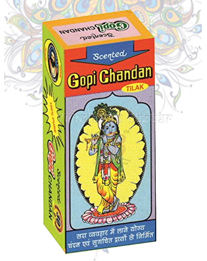 Gopi Chandan Tilak Powder Stick (Set-Small, Large, ROLL & Tilak)