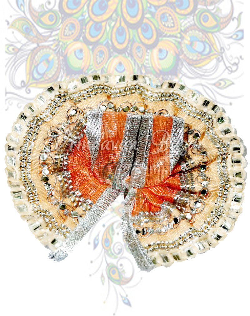 Simple laddu gopal dress in peach; Size 0